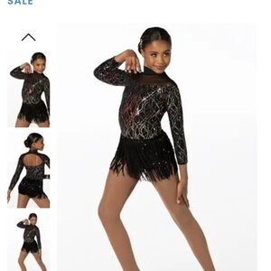 Weissman Black and Gold Dance Costume